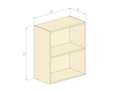 Корпус &laquo;Верхний кухонный шкаф Н720&raquo;