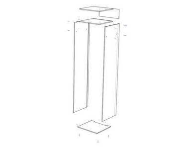 Нижний под холодильник Н2280