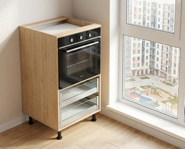 Стойка под духовой шкаф с 2 ящиками Н1320