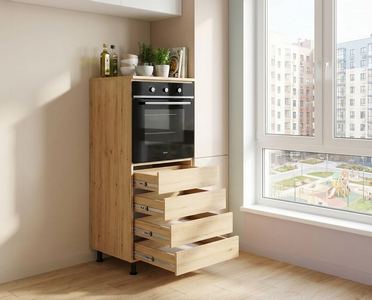 Стойка под духовой шкаф с 4 ящиками Н1320