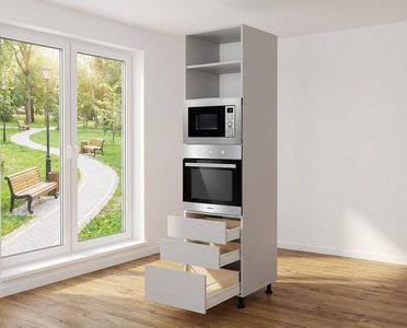 Стойка под духовой шкаф и СВЧ с 3 ящиками Н2300