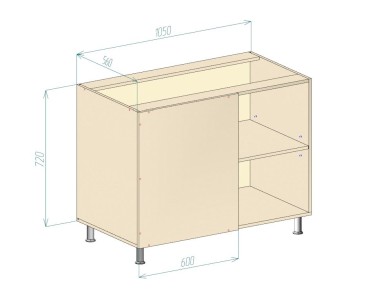 Корпус &laquo;Нижняя тумба угловая&raquo;