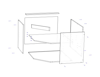 Корпус &laquo;Нижняя тумба угловая 900х900&raquo;